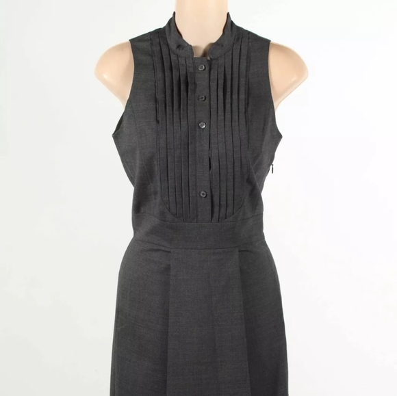 Burberry London Gray Classic Wool Blend Dress - Picture 1 of 9